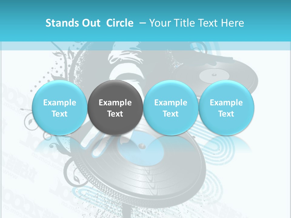 Curve Music Entertainment PowerPoint Template