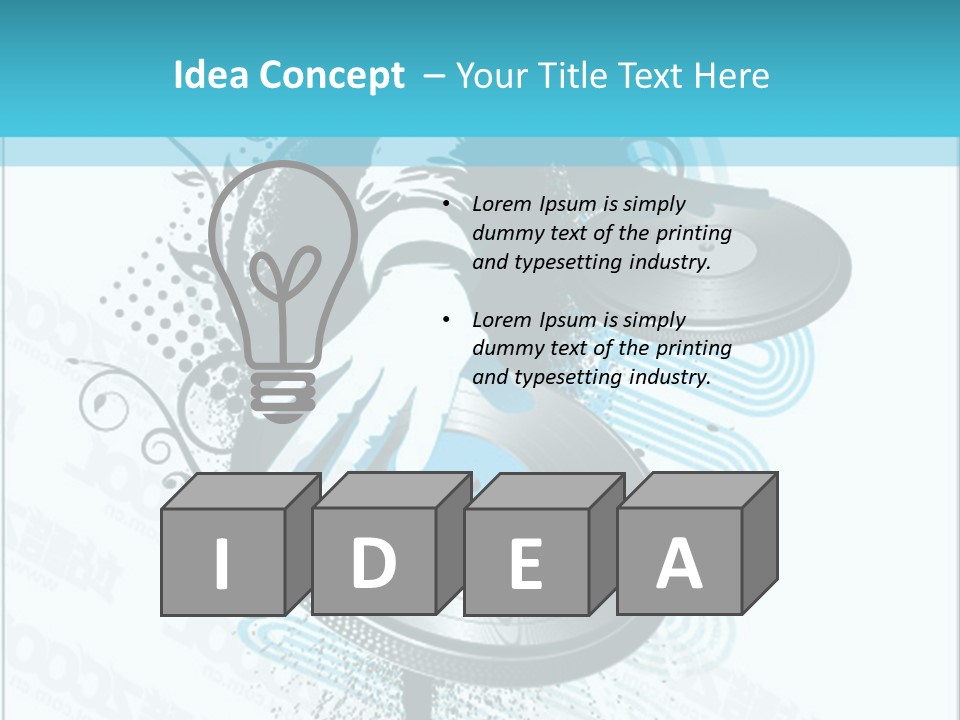 Curve Music Entertainment PowerPoint Template