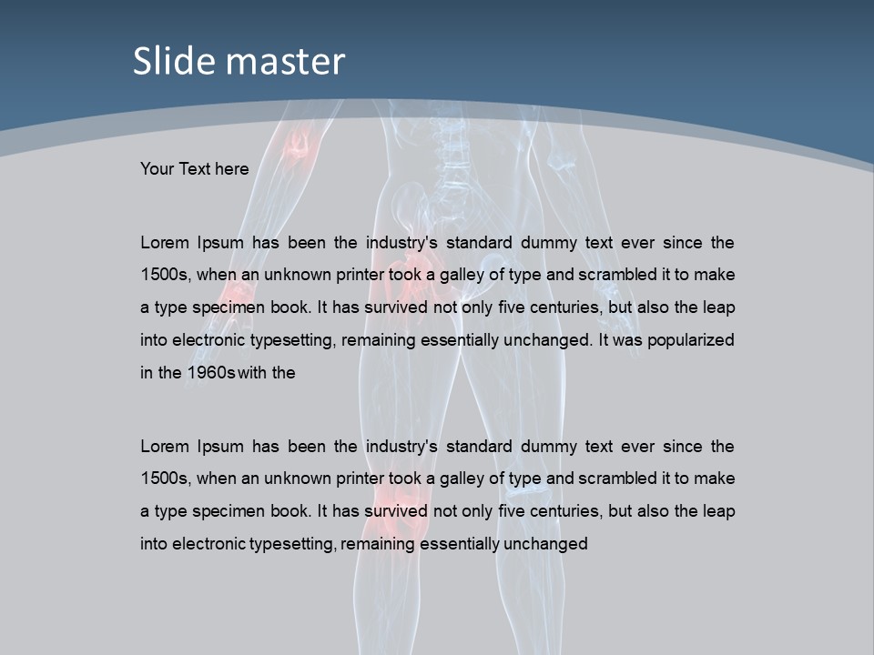 Skeleton Spine Osteoporosis PowerPoint Template