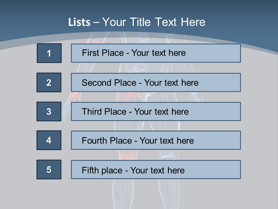 Skeleton Spine Osteoporosis PowerPoint Template