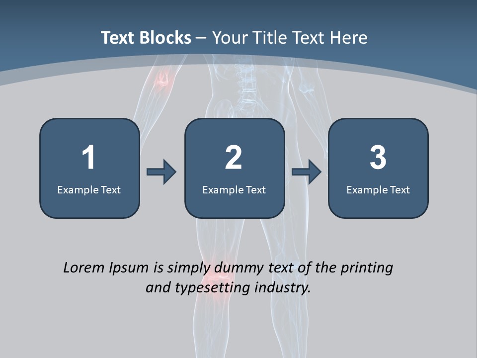 Skeleton Spine Osteoporosis PowerPoint Template