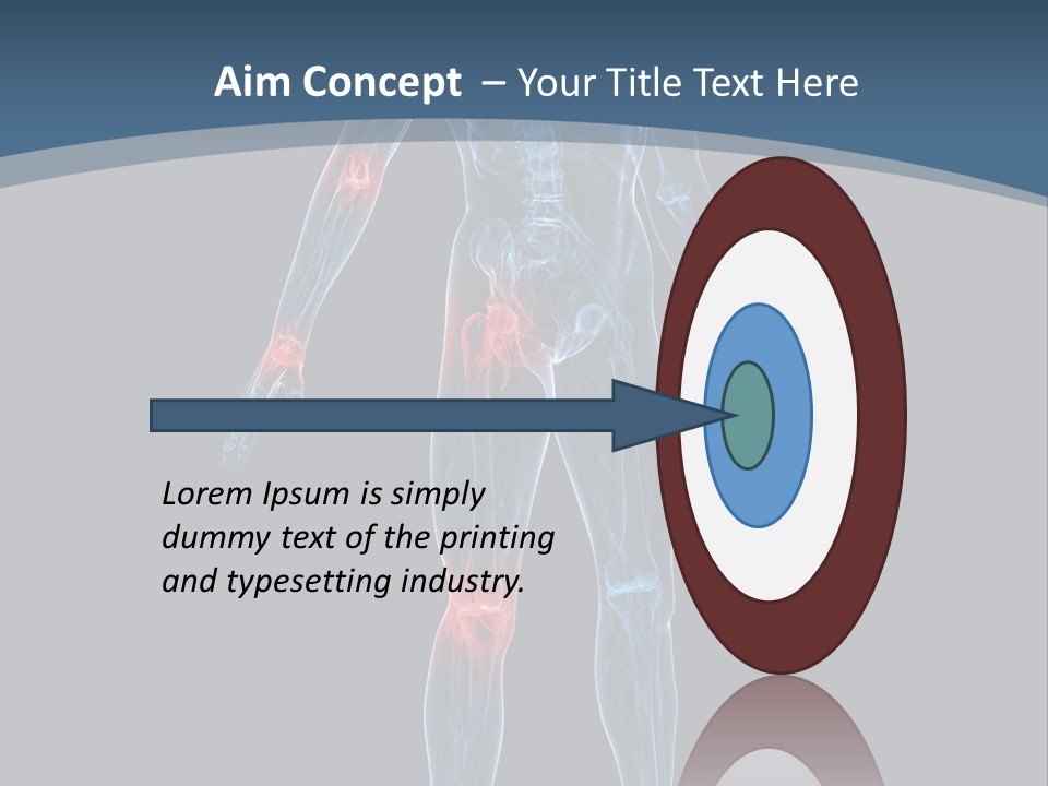 Skeleton Spine Osteoporosis PowerPoint Template