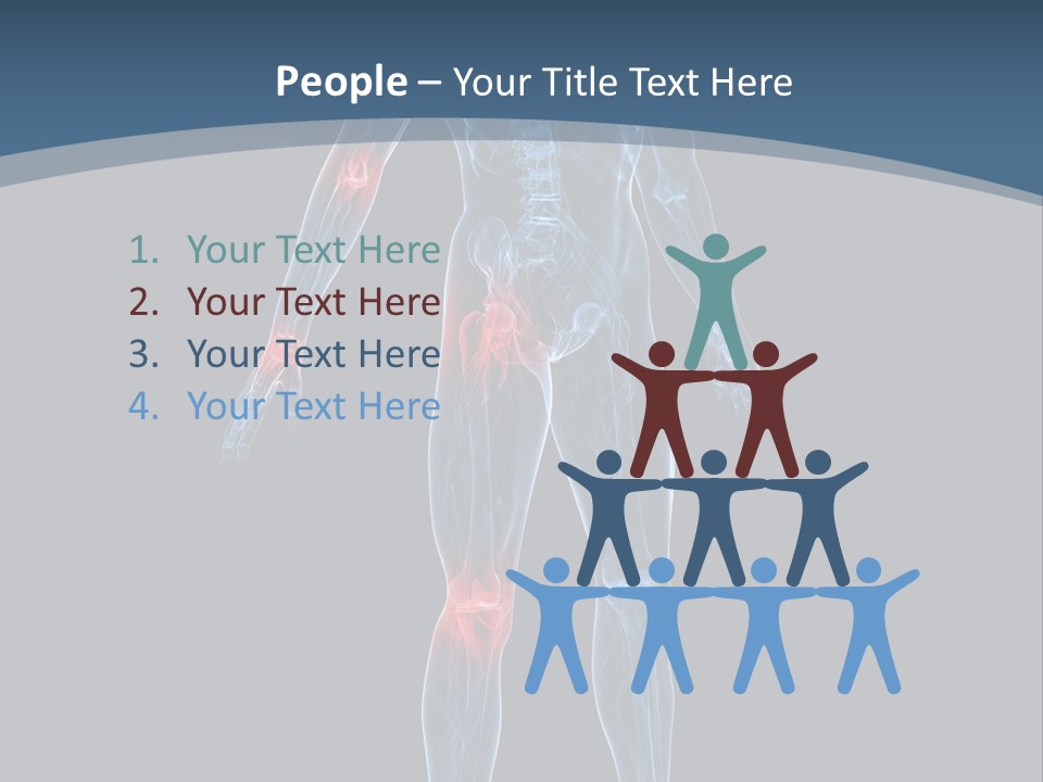 Skeleton Spine Osteoporosis PowerPoint Template