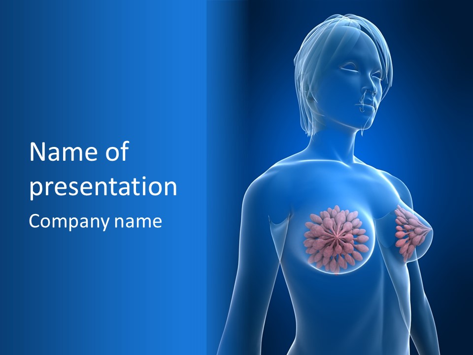 A Woman With Breast Cancer Powerpoint Presentation PowerPoint Template