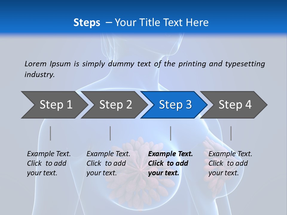 A Woman With Breast Cancer Powerpoint Presentation PowerPoint Template