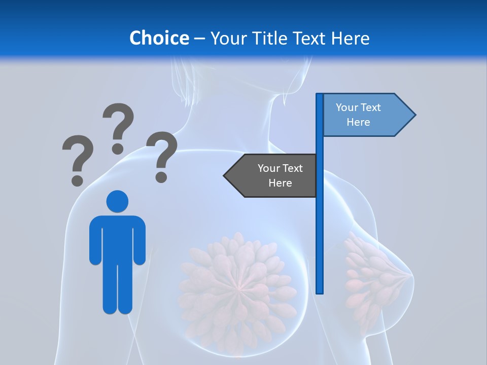 A Woman With Breast Cancer Powerpoint Presentation PowerPoint Template