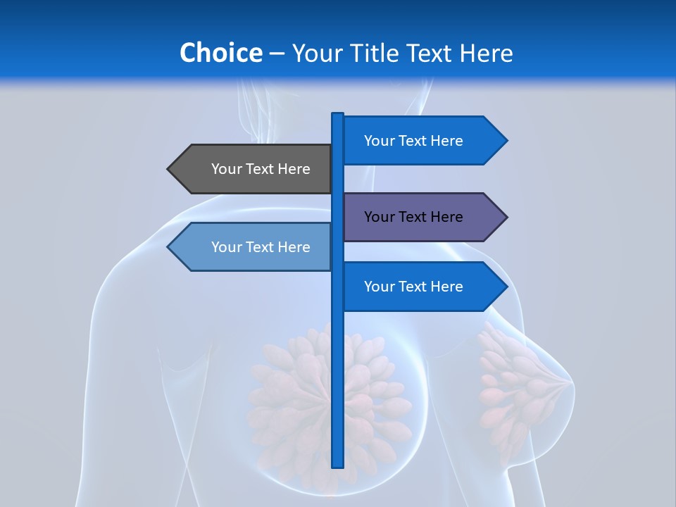 A Woman With Breast Cancer Powerpoint Presentation PowerPoint Template
