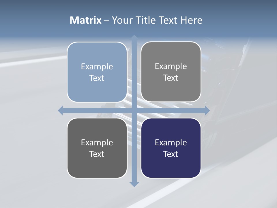 A Blue Semi Truck Driving Down A Highway PowerPoint Template