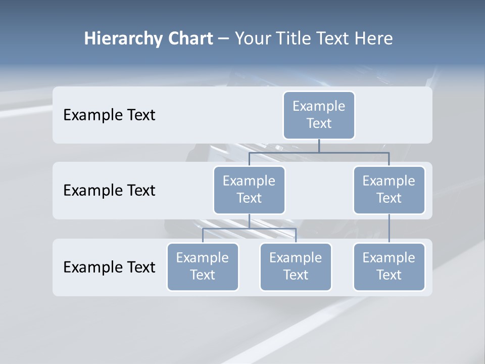 A Blue Semi Truck Driving Down A Highway PowerPoint Template