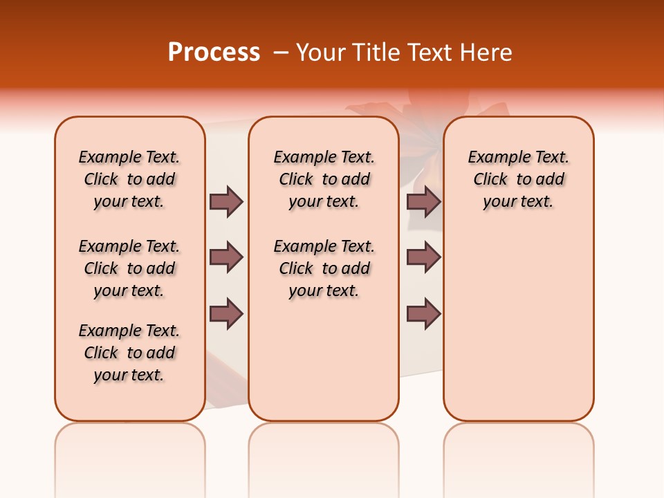 A White Card With A Brown Bow On It PowerPoint Template