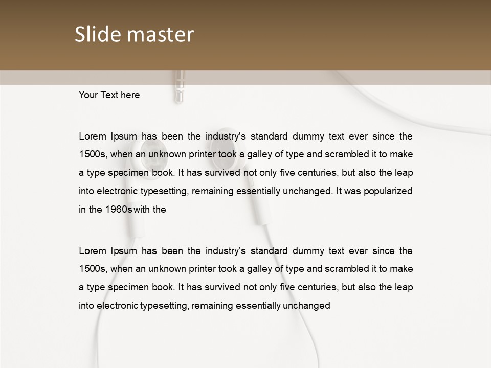Stereo Control Digital PowerPoint Template