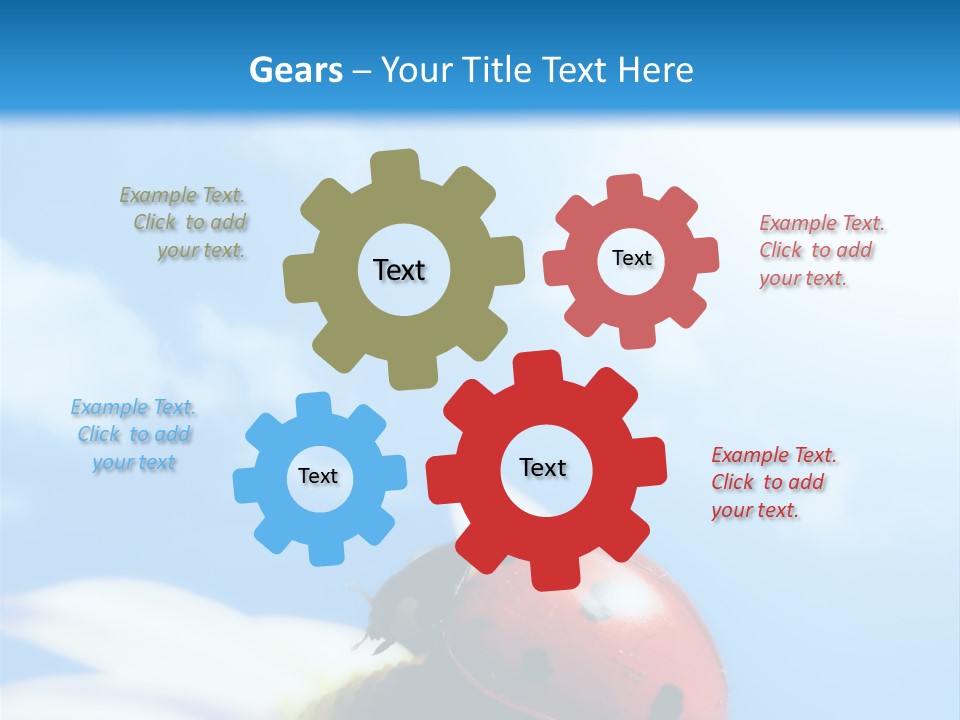 Environment Leaf Ladybug PowerPoint Template