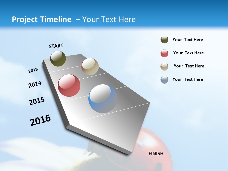 Environment Leaf Ladybug PowerPoint Template