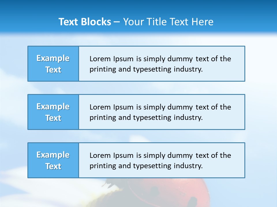 Environment Leaf Ladybug PowerPoint Template