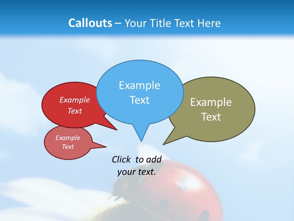Environment Leaf Ladybug PowerPoint Template