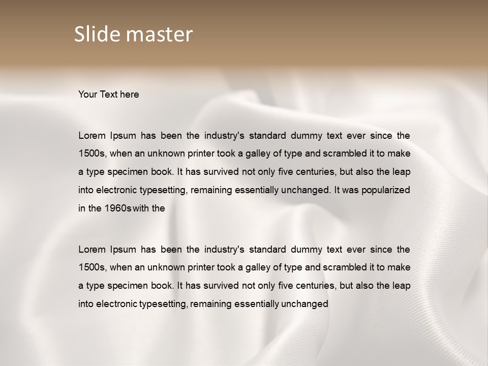 Silky Still Closeup PowerPoint Template