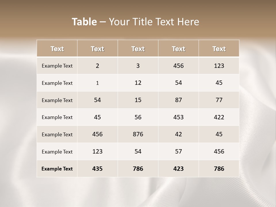 Silky Still Closeup PowerPoint Template