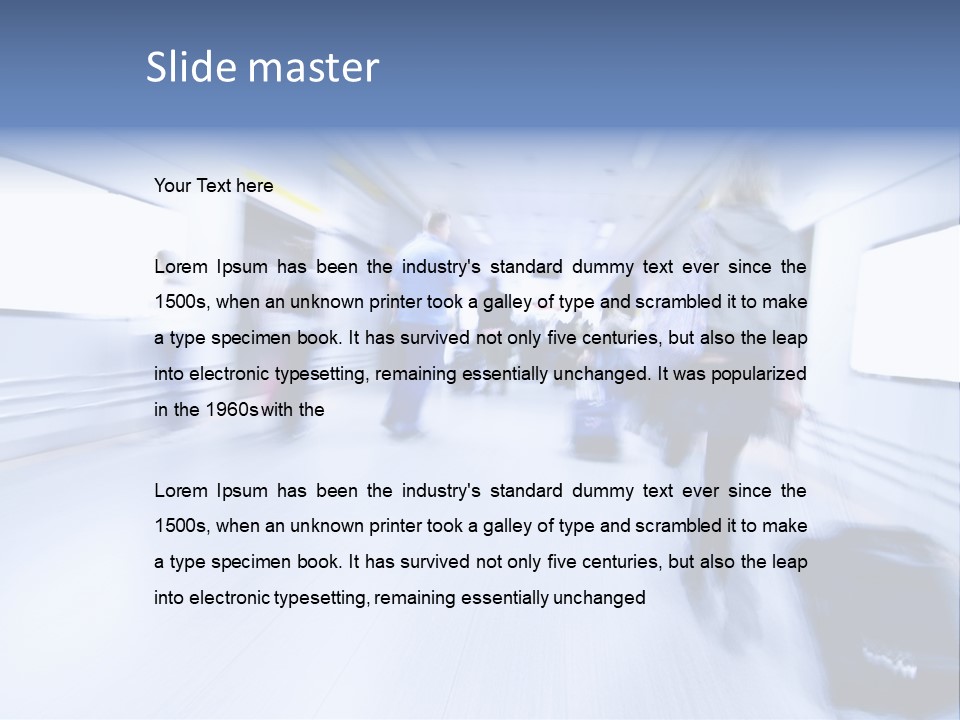 Baggage Entrance Urban PowerPoint Template