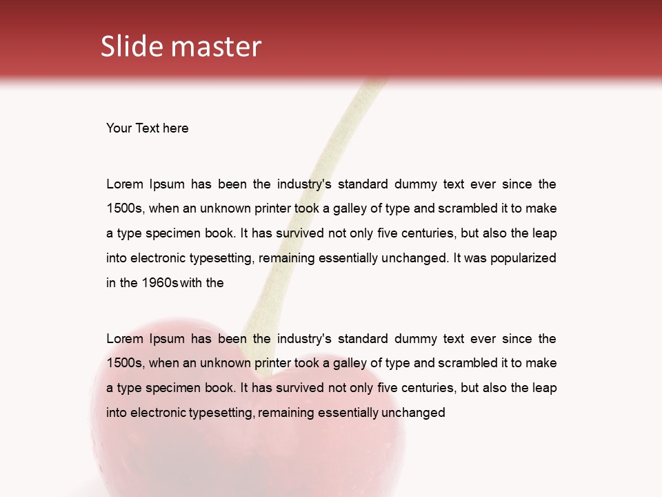 Romance Romantic Berry PowerPoint Template