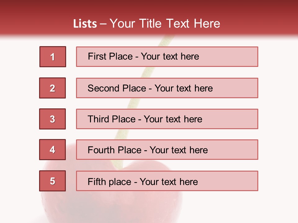 Romance Romantic Berry PowerPoint Template