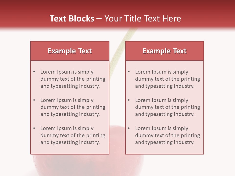 Romance Romantic Berry PowerPoint Template