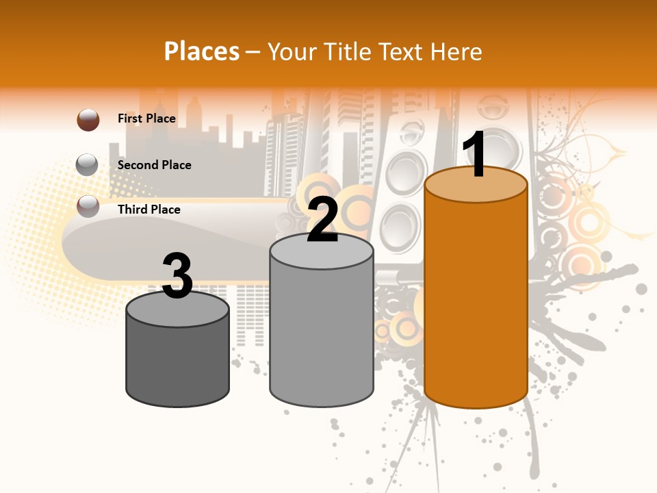 Surrounding Bass Power PowerPoint Template