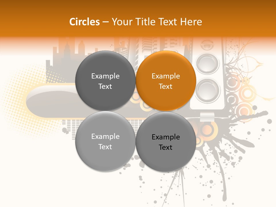 Surrounding Bass Power PowerPoint Template