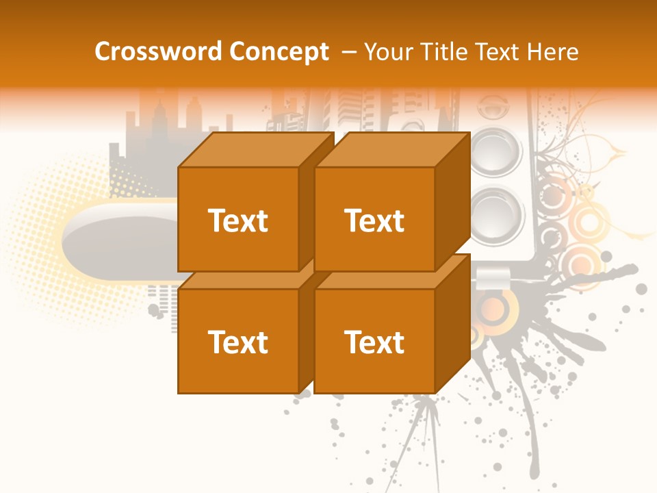Surrounding Bass Power PowerPoint Template