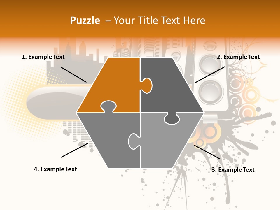 Surrounding Bass Power PowerPoint Template