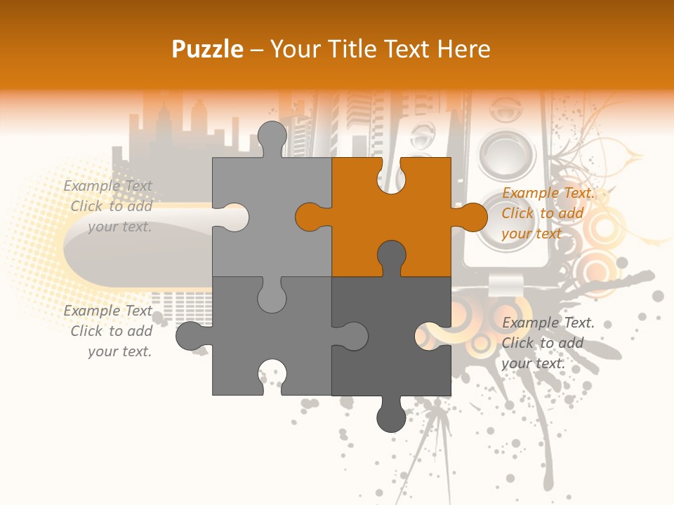 Surrounding Bass Power PowerPoint Template