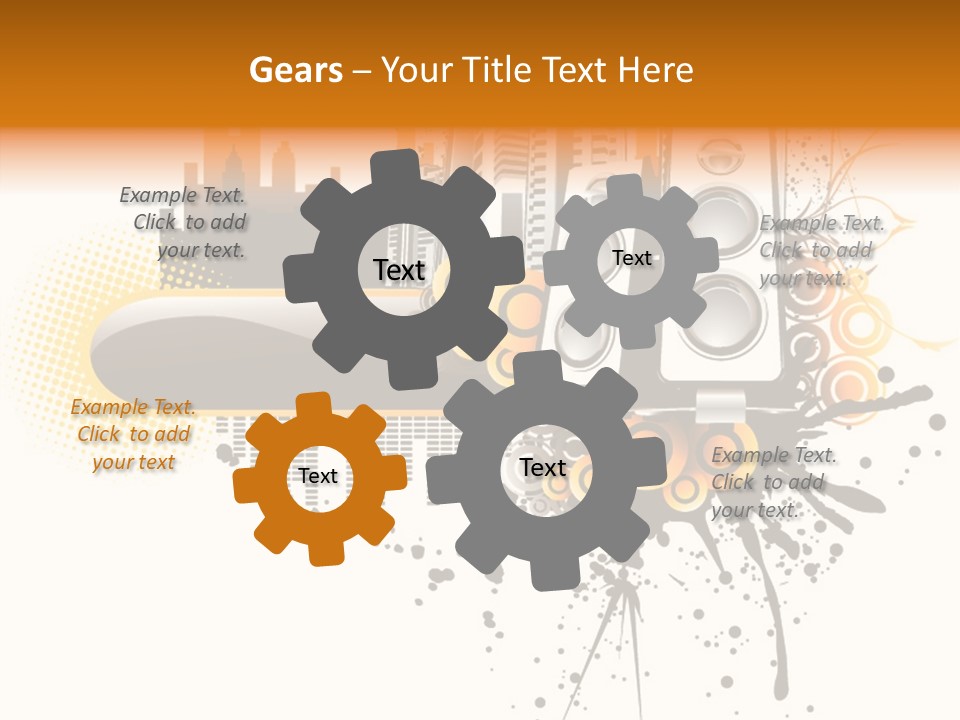 Surrounding Bass Power PowerPoint Template