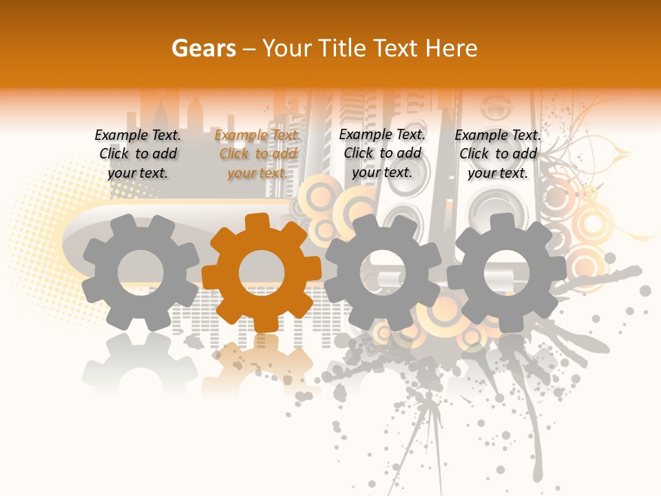 Surrounding Bass Power PowerPoint Template