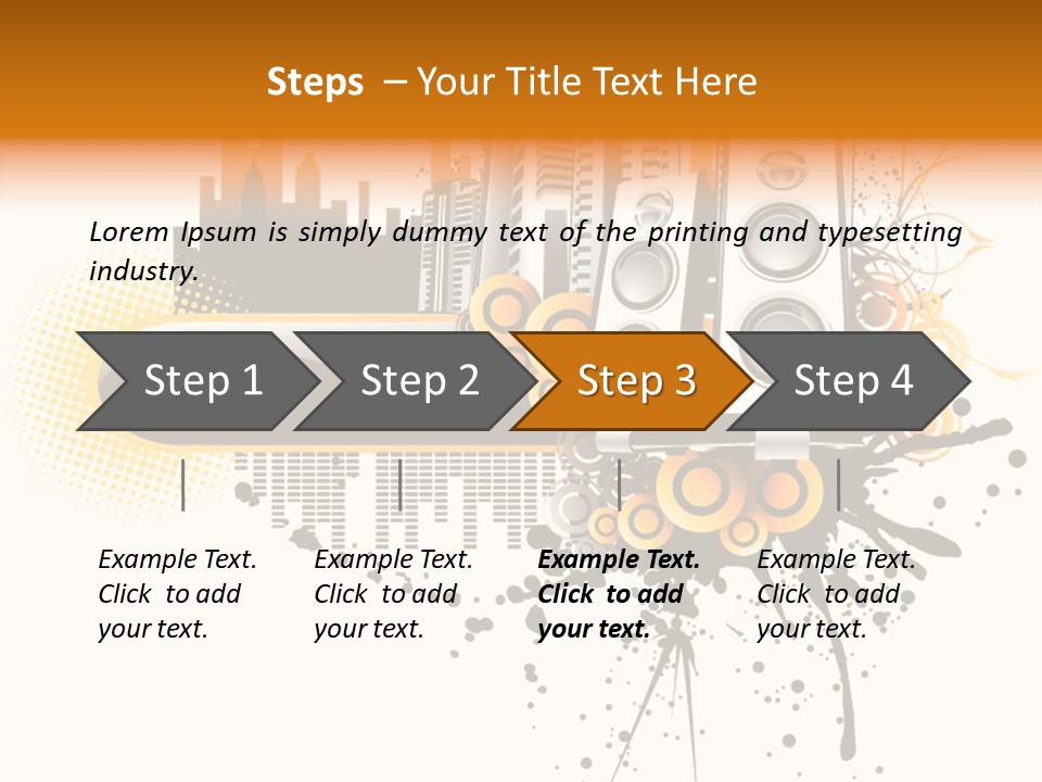 Surrounding Bass Power PowerPoint Template