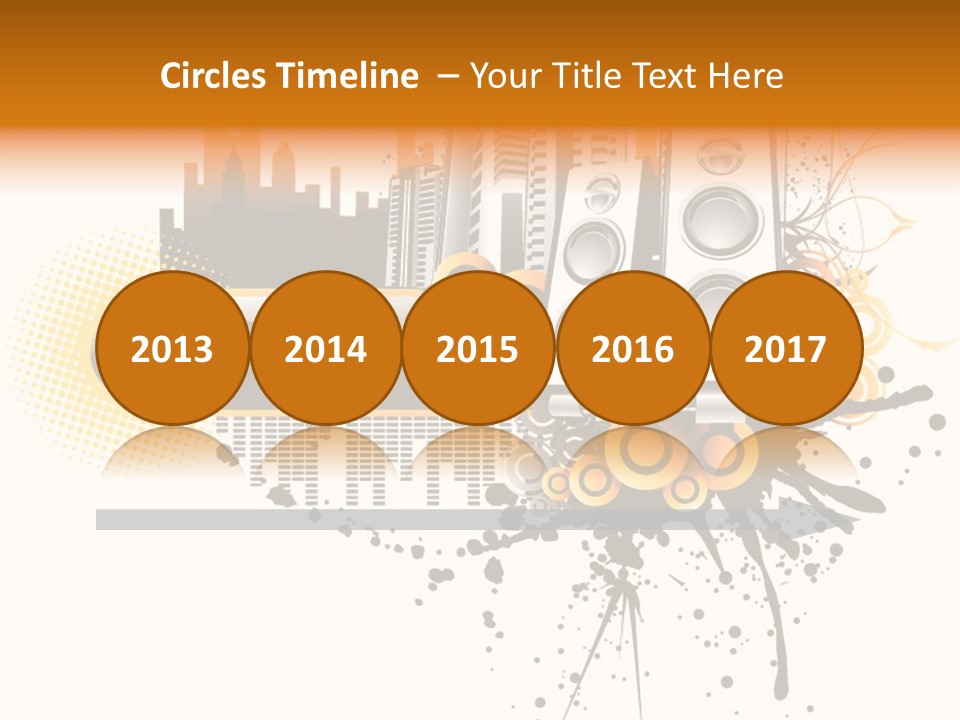 Surrounding Bass Power PowerPoint Template