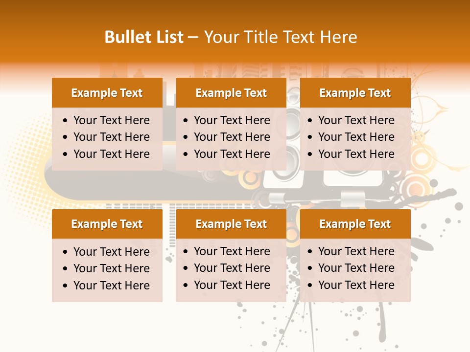 Surrounding Bass Power PowerPoint Template