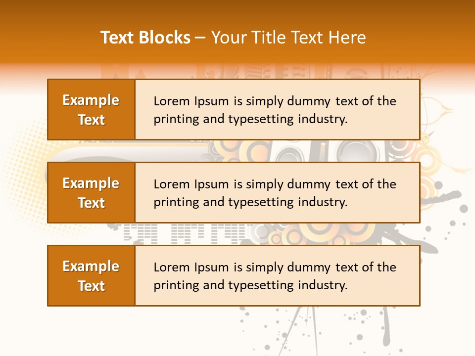 Surrounding Bass Power PowerPoint Template