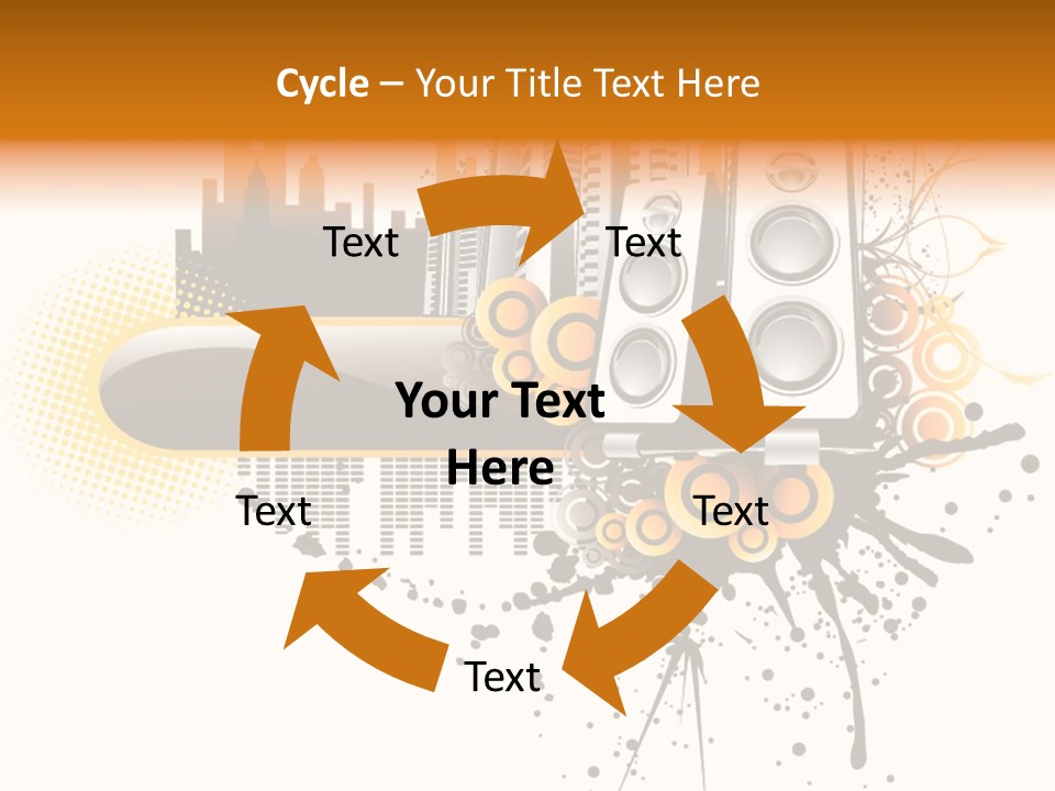 Surrounding Bass Power PowerPoint Template