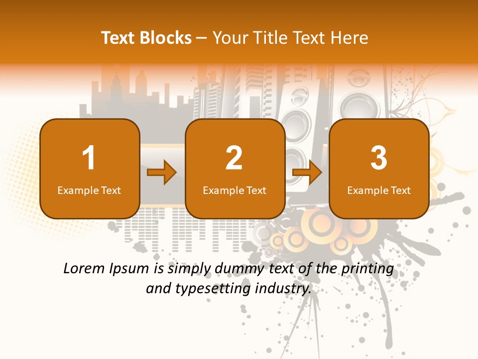 Surrounding Bass Power PowerPoint Template