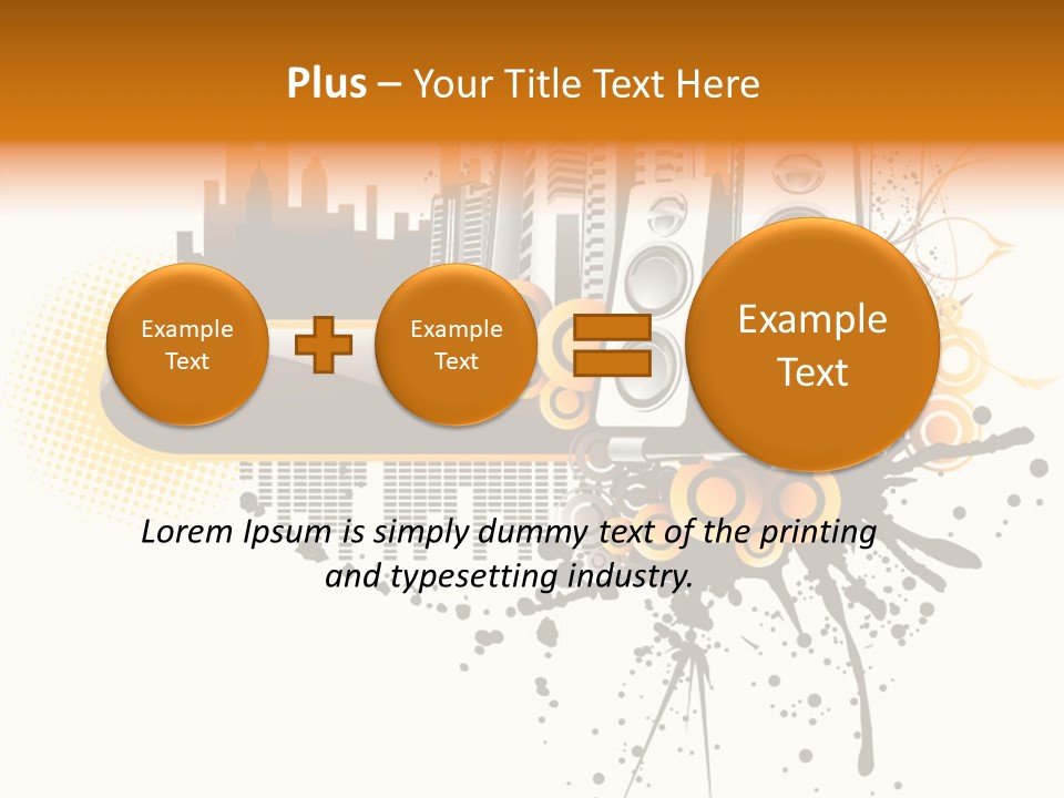 Surrounding Bass Power PowerPoint Template