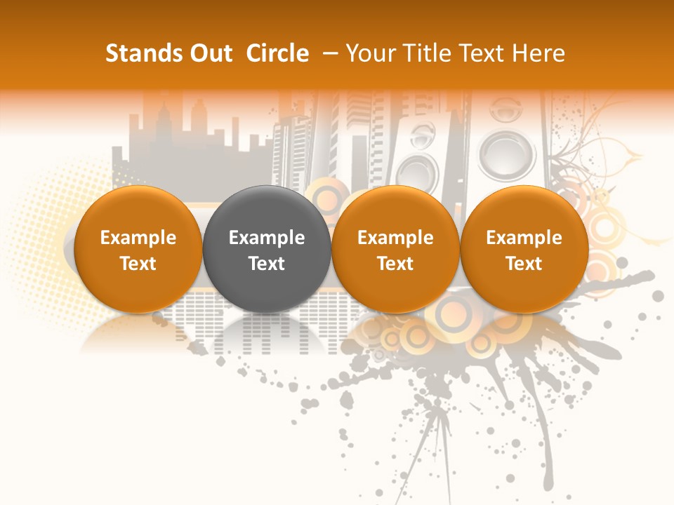 Surrounding Bass Power PowerPoint Template