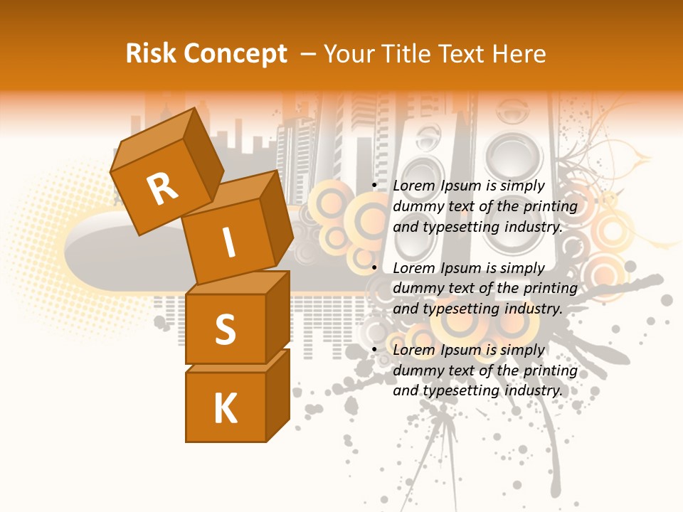 Surrounding Bass Power PowerPoint Template