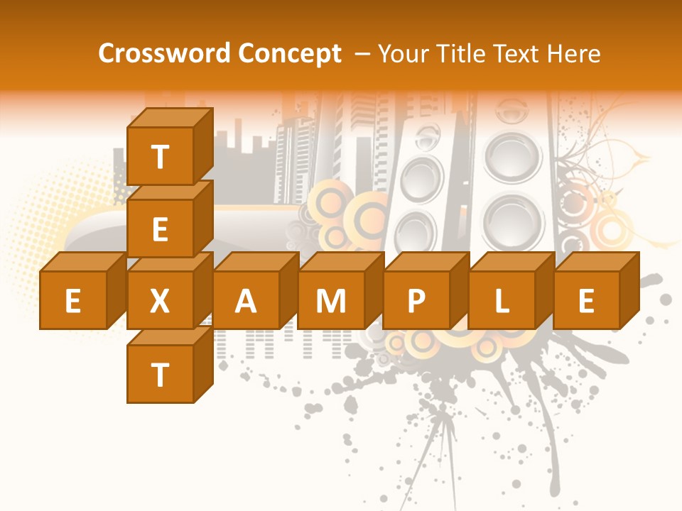 Surrounding Bass Power PowerPoint Template