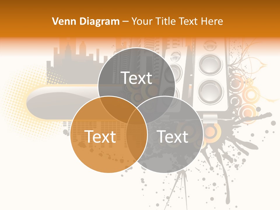 Surrounding Bass Power PowerPoint Template