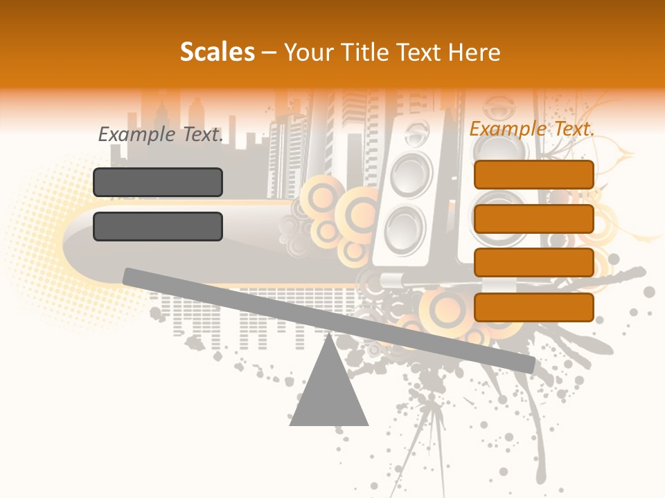 Surrounding Bass Power PowerPoint Template