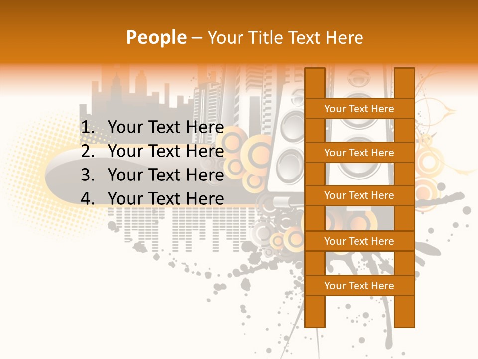 Surrounding Bass Power PowerPoint Template