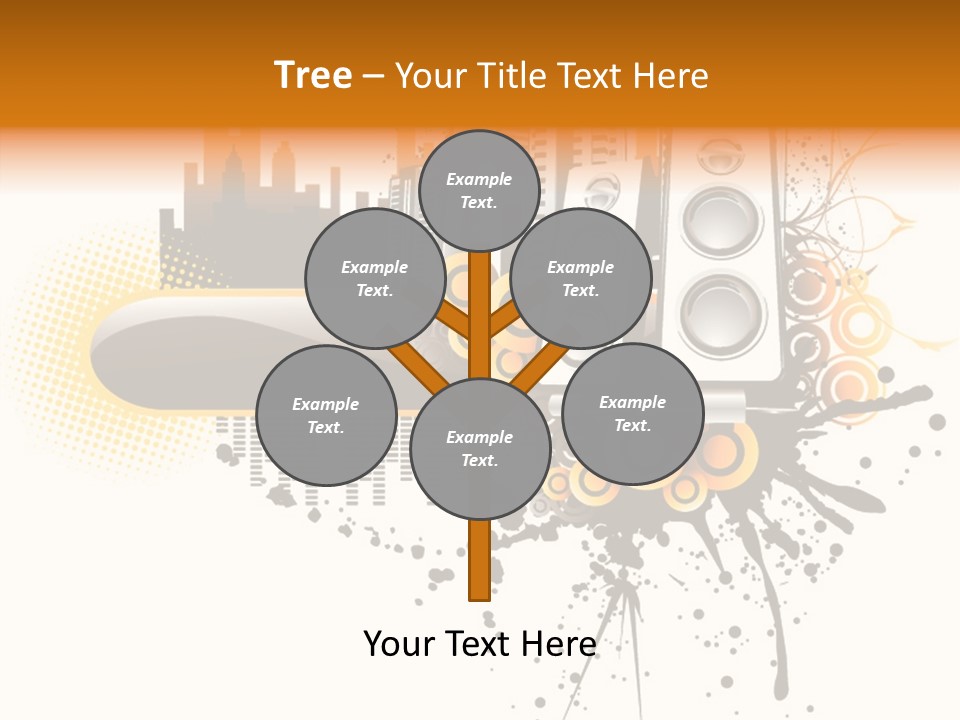 Surrounding Bass Power PowerPoint Template