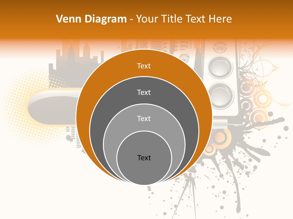 Surrounding Bass Power PowerPoint Template