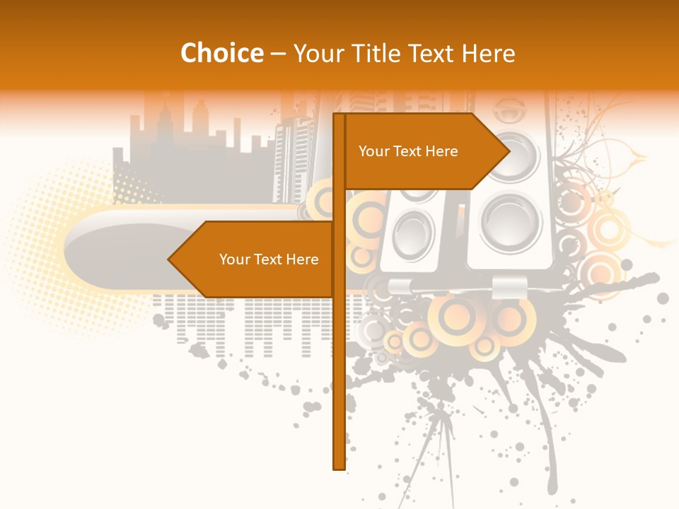 Surrounding Bass Power PowerPoint Template