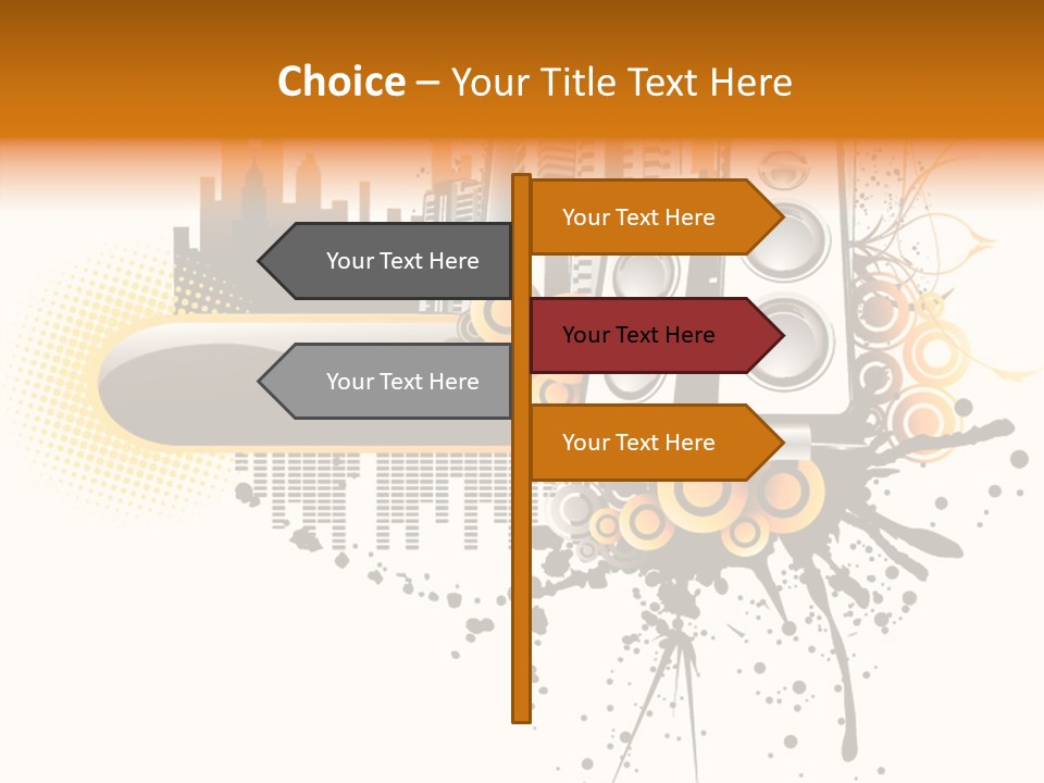 Surrounding Bass Power PowerPoint Template