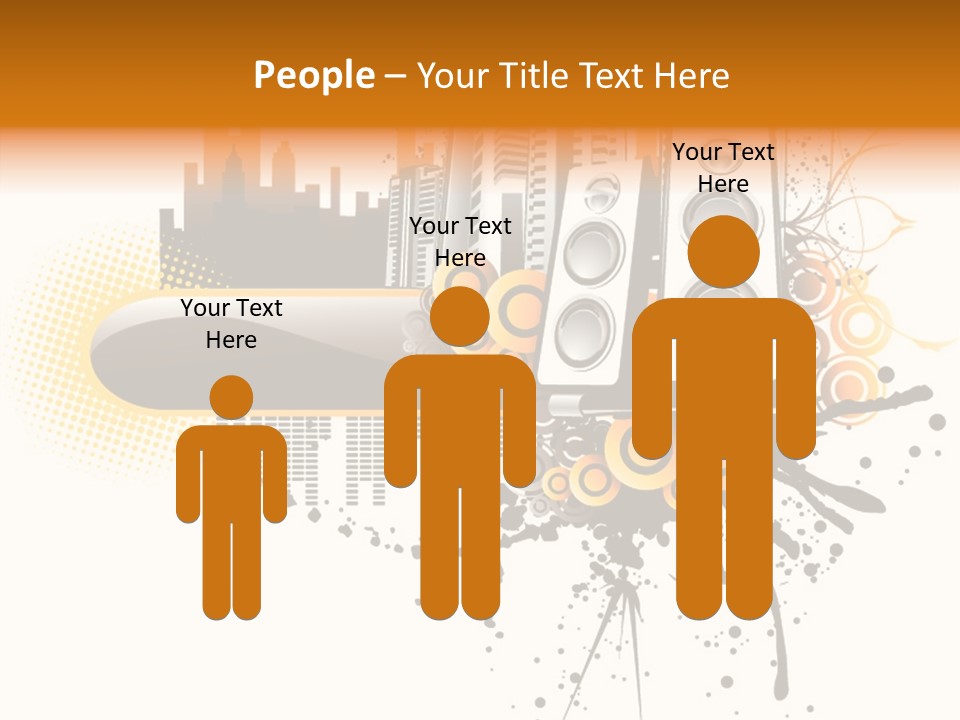 Surrounding Bass Power PowerPoint Template